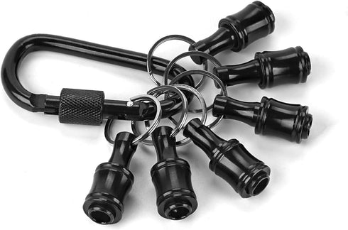 1/4 Inch Bit Holder Keychain, Hex Screwdriver Bits Holder Extension Bar, Quick Change Screw Bit Holder for Most Electric, Hand-held Screwdrivers a...