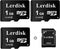 Factory Wholesale Micro SD Card 1GB Pack of 3 in Bulk MicroSD with Adapter Produced by Authorized Licencee (1GB)...