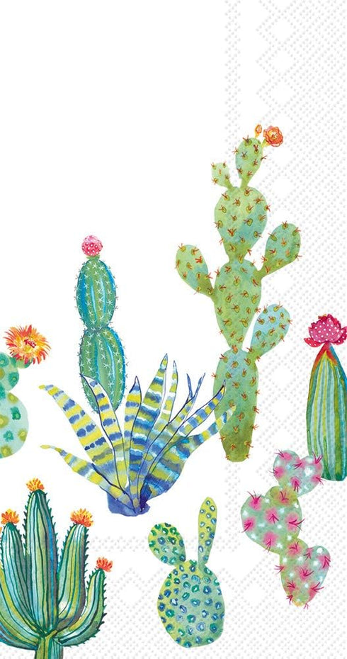 Boston International IHB 3-Ply Paper Napkins, 20-Count Guest Size, My Little Green Cactus...