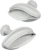PME LY1002 Veined Lily Plunger Cutters, Large Size, Set of 2, White...
