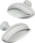 PME LY1002 Veined Lily Plunger Cutters, Large Size, Set of 2, White...