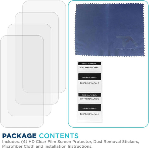 Tech Armor 4 Pack HD Clear Film Screen Protector Compatible for Apple NEW iPhone 14 Pro 5G 6.1 Inch 2022......