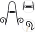Hipiwe Black Metal Plate Display Easel Stands 4 pack Wall Mount Plate Hanger Vertical Decorative Plate Holders Picture Frame Stand Holder for Wall...