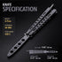Grand Way Butterfly Trainer – Balisong Trainer – Practice Butterfly – Balisong Butterfly Knives NOT Real NOT Sharp Blade – Black Dull Trick Butter...