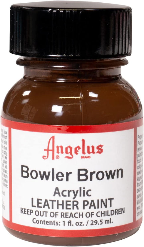 Angelus Acrylic Leather Paint, 1 Fl Oz (Pack of 1), Bowler Brown...