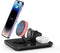 Wireless Charger, 4 in 1 Fast Charging Station,Colorful Night Light,Qi Foldable Magnetic Wireless Phone Charger Stand for iPhone, Apple iWatch, Ai...