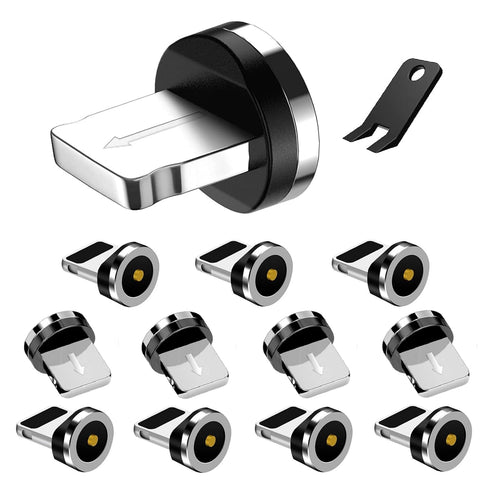 1-Pin i-Products Magnetic Charging Cable Tips,12Pcs Magnetic Tips Connector for iProducts Devices Without Charging Cables...