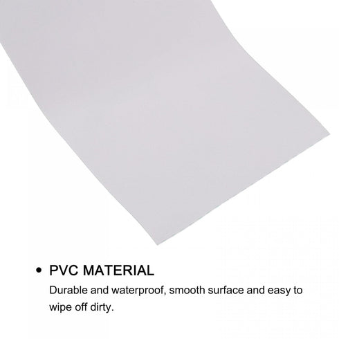 uxcell Waterproof Peel and Stick Decorative Tape Self Adhesive 3.15" W x 16.4'L PVC Removable Tape for Wall Edge Matte White...