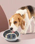 Slow Feeder Dog Bowl Insert,Doweiss Silicone Slow Feeder for Dog Cat Puppy Pet with Stong Suction Cups for Dog Bowls Slow Eating Bowls (Medium, Gr...