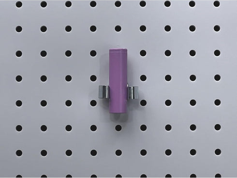 Triton Products Spring Clip Pegboard Hook - 1 1/8", Pack of 10, Chromate Dipped Steel Durahook for 1/8" and 1/4" Pegboards and Duraboards...