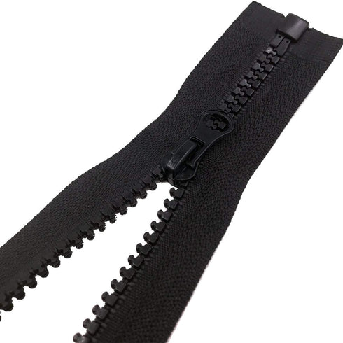 2pcs 30inch Separating Bottom Zipper #5 Black Plastic Jacket Zippers with Zipper Pulls for Coats, Bags, Jackets, and Other Sewing Crafts (30 inch)...