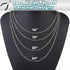 Jishi 33ft Silver Stainless Steel Chain 2mm Jewelry Necklace Link Cable Chain for Jewelry Making Bracelets Earring Craft Supplies DIY Findings - M...