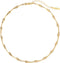 Gold and Silver Bone Necklace Bamboo Couple Necklace 19 Inch Teardrop Necklace...