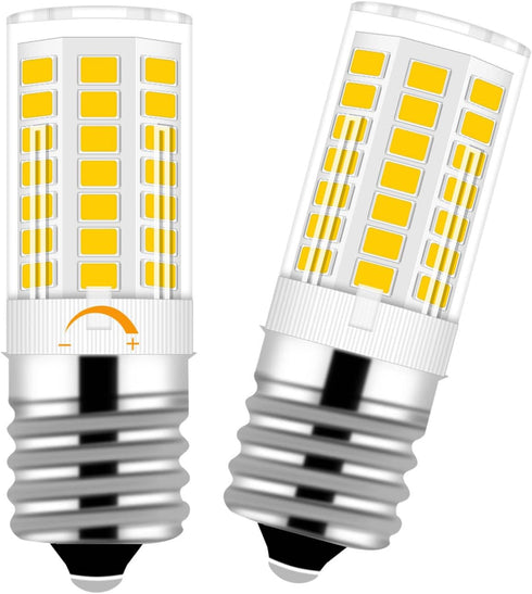 E17 LED Bulb, Dimmable Microwave Light Bulb 40W Incandescent Replacement for Whirlpool Maytag GE Over The Range Hood Microwave, Under Hood, Refrig...