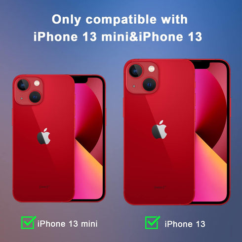 Orzero (2 Pack) Camera Lens Protector Compatible for iPhone 13/ iPhone 13 Mini, Protector de Cámera Premium Metal Glass Strong Adhesion HD Anti-Sc...