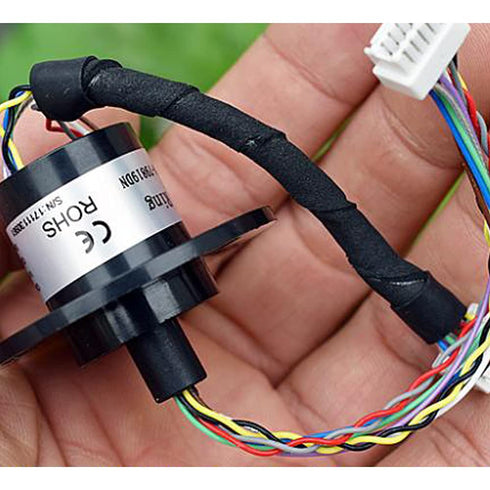 1Pcs Mini Capsule Electrical Slip Ring 21.8mm 300RPM AC240V 2A 10 Wires for Monitor Robotic Test...