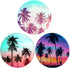 Multi-Functional Grip Mobile Phone Stands and Finger Holder (3 Pack) - Blue Pink Purple Palm Trees Coconut...