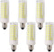 Lxcom Lighting Dimmable E11 LED Corn Bulb 10W Mini Ceramic Candelabra Bulbs (6 Pack)- 102 LEDs 2835 SMD 100W Equivalent Daylight White 6500K T3/T4...