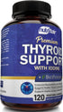 NutriFlair Thyroid Support Complex, 120 Capsules - with Iodine, Black Pepper, Ashwagandha, Vitamin B12 - Thyroid Supplement for Women and Men...