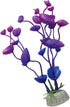4 Pcs Green Artificial Plastic Plants Fish Tank Plants Fish Aquarium Decoration (Purple)...
