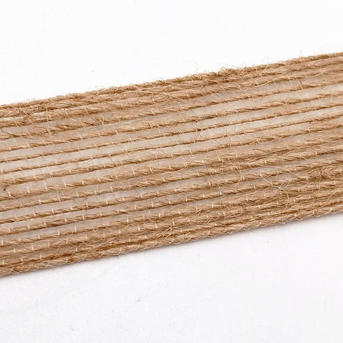 INSPIRELLE 3 Rolls 0.4 Inch Natural Burlap Fabric Roll 99 Feet Jute Lined Ribbon for Gift Wrapping Craft Projects Wedding Decoration Home Decorati...