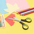Scissors, Stainless Steel Blades Soft Grip for Home, School, Office, Black and Green, 6 inch...