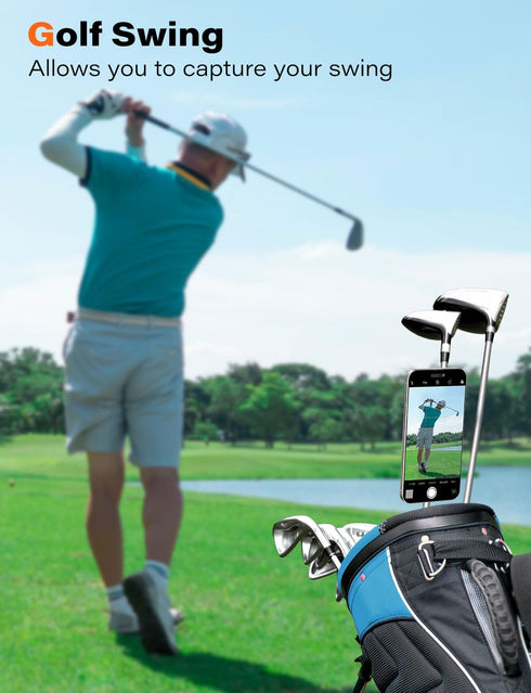 A2C for Magsafe Golf Cart Phone Mount Holder, Magnetic Phone Mount with Adjustable Strap for Golf Cart Railing, Portable Golf Cart Accessories, Co...
