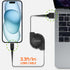Retractable USB-C Charger Cable, TYPE-C 3 Feet Charging Cable Compatible to iPhone 15 Series, Samsung Galaxy Smartphones, Google Pixel, Moto iPad ...