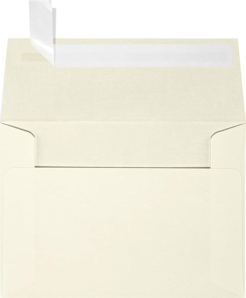 LUXPaper 4Bar A1 Invitation Envelopes | Peel & Press | 3 5/8" x 5 1/8" | Natural Linen | 80lb. Text | 50 Qty...