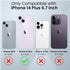 Caka for iPhone 14 Plus Case, 14 Plus Case with Camera Cover & Kickstand, Built-in 360°Rotate Ring Stand Magnetic Magnet Protective Phone Case Cov...