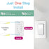 Remote Control Outlet Plug with Remote Switch, Long Range Wireless Remote Light Switch for Lamps and Household Appliances, 15A 1650W RF Wireless E...