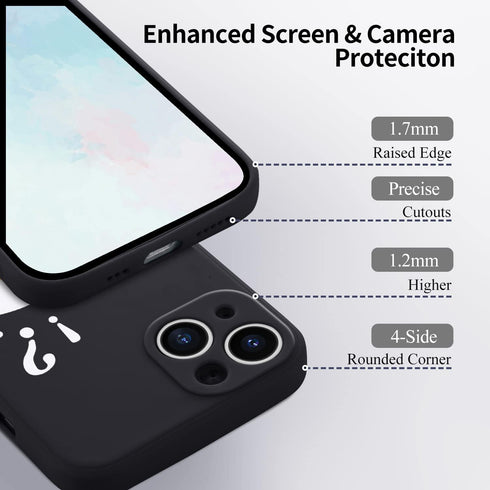 Funny Goose Phone Case for iPhone 11 Silly Duck Case Cover Liquid Silicone Soft Gel Rubber Anti-Scratch Durable Girly Women Phone Case Microfiber ...