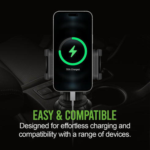 Car Cup Holder Phone Mount, Phone Holder Mount Cradle Universal Adjustable Compatible for Apple iPhone, Samsung Galaxy, Moto, Google Pixel Smartph...