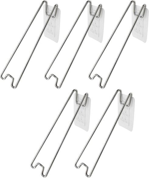 MY MIRONEY 5Pcs Adhesive Easel Back Silver Metal Picture Frame Easel Back Stand Self Stick Easel Back Support for Photo Paintings Display, 7.09" H...