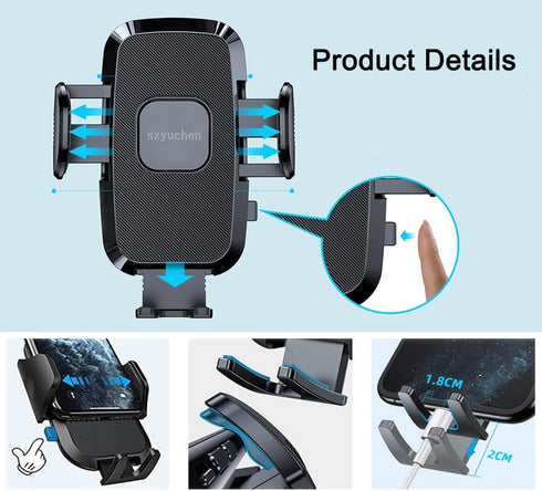 Car Cell Phone Holder Mount fit for Ford F150 F-150 Maverick Bronco/Bronco Sport Ranger Explorer Escape Edge Fusion Expedition F250 F350 Super Dut...