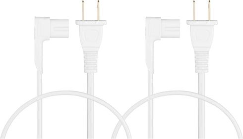 19.5in 2-Pack Power Cord Compatible with Sonos One, Sonos One SL, Sonos Play-1 Speakers - Power Plug Cable (Short, White)...