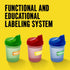 Just Baby'd Sip'n Learn Labels - Learn Days of the Week and Colors of the Rainbow - Weekly Labels for Toddlers - Dual Learning & Education Tool - ...