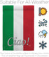 Breeze Decor Regional Nation International World Country Particular Area House Banner Small Yard Double-Sided, Garden Flag 13"x 18.5", Italian Dec...
