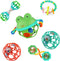 Bright Starts Little Shakers 6pc Gift Set - BPA-Free Easy-Grasp Baby Rattles and Teethers, Unisex, 3 Months+...