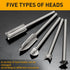 Wood Carving Drill Bits Set Compatible with Dremel Rotary Tool 5 Different Engraving Drill Accessories Bit Wood Grinding Woodworking Tool with 3mm...