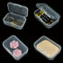 Wotermly 20 Pcs Mini Storage Containers Small Rectangle Plastic Clear Beads Storage Containers Box with Hinged Lid for Storage of Tiny Items (Size...