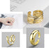 YBMYCM 3-10Pcs Dome Rings Set Chunky Gold Ring for Women Men 14k Gold Plated Thick Adjustable Statement Ring Gold/Silver...
