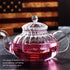 Glass Teapot with Infuser, Stovetop Safe Tea Kettle, Blooming and Loose Leaf Tea Maker...
