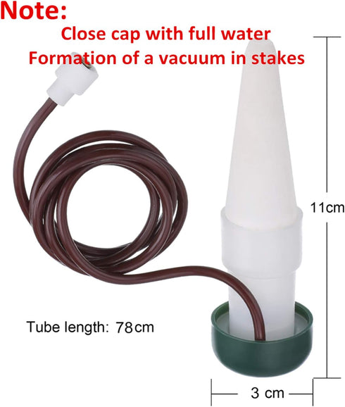 10 Pack Plant Watering Stakes Automatic Devices Plant Self Drip Irrigation Slow Release Indoor Outdoor Terracotta Water Spikes for Potted Plants F...