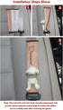 Tianmei 2Pcs Bear Doll Styling Faux Suede Car Seat Belt Strap Cover Shoulder Strap Pad (Brown Color)...