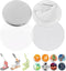 BEAMNOVA 200 Sets of Button Supplies 25mm / 0.98 in (Approx. 1 inch) Badge Blanks Parts for Round Button Maker Machine Pin Maker, Every Set Includ...