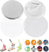 BEAMNOVA 200 Sets of Button Supplies 25mm / 0.98 in (Approx. 1 inch) Badge Blanks Parts for Round Button Maker Machine Pin Maker, Every Set Includ...
