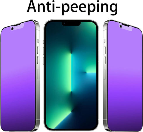 2 PCS Anti-Blue Privacy Anti-Glare Tempered Glass for iPhone 13 Pro Max/iPhone 14 Plus Matte Anti-Spy Screen Protector Anti-Peeping Film Anti-scra...