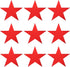 MECCANIXITY Star Cutouts Paper Five Star Confetti Cutouts for Birthday Party Classroom Wedding Bulletin Board Wall Decorations 5.9 Inches,(Red) Pa...