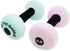 June Garden 6" My First Dumbbell - Plush Baby Rattle Toy - Safe Soft Barbell Workout Toy for Infants Boys and Girls - Pink...